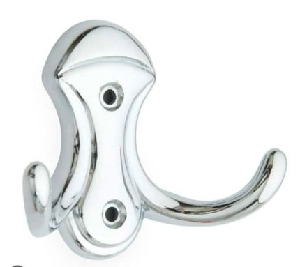 PERCHERO METALICO DE 2 GANCHOS