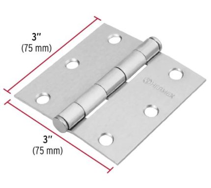 BISAGRA CAPUCHINA ACERADO 3X3