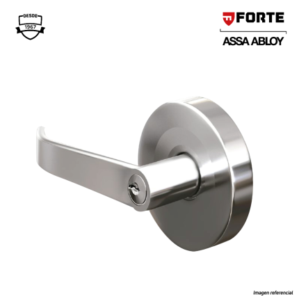 CERRADURA DE MANIJA PARA DORMITORIO SEMIRECTA ACERO INOXIDABLE