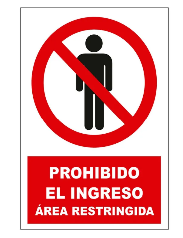 AVISO ZONA RESTRINGIDA