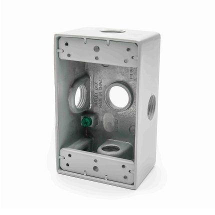 CAJA CONDUIT 3/4" RECTANGULAR DE ALUMINIO